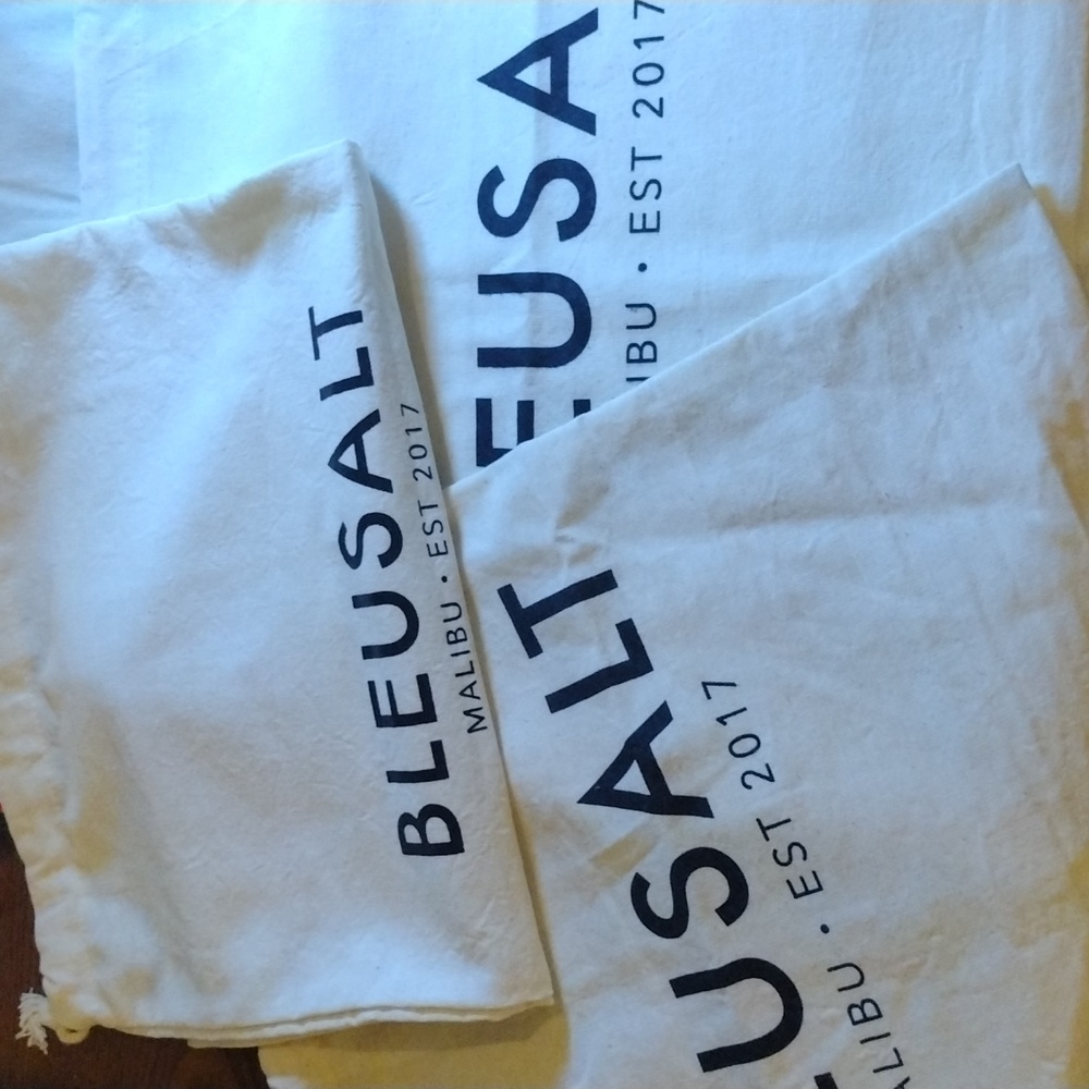 3 Bleusalt canvas dust bags